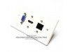 Placa Tapa VGA   HDMI 1.4   Jack RJ45 Cat5e ponchable ABS